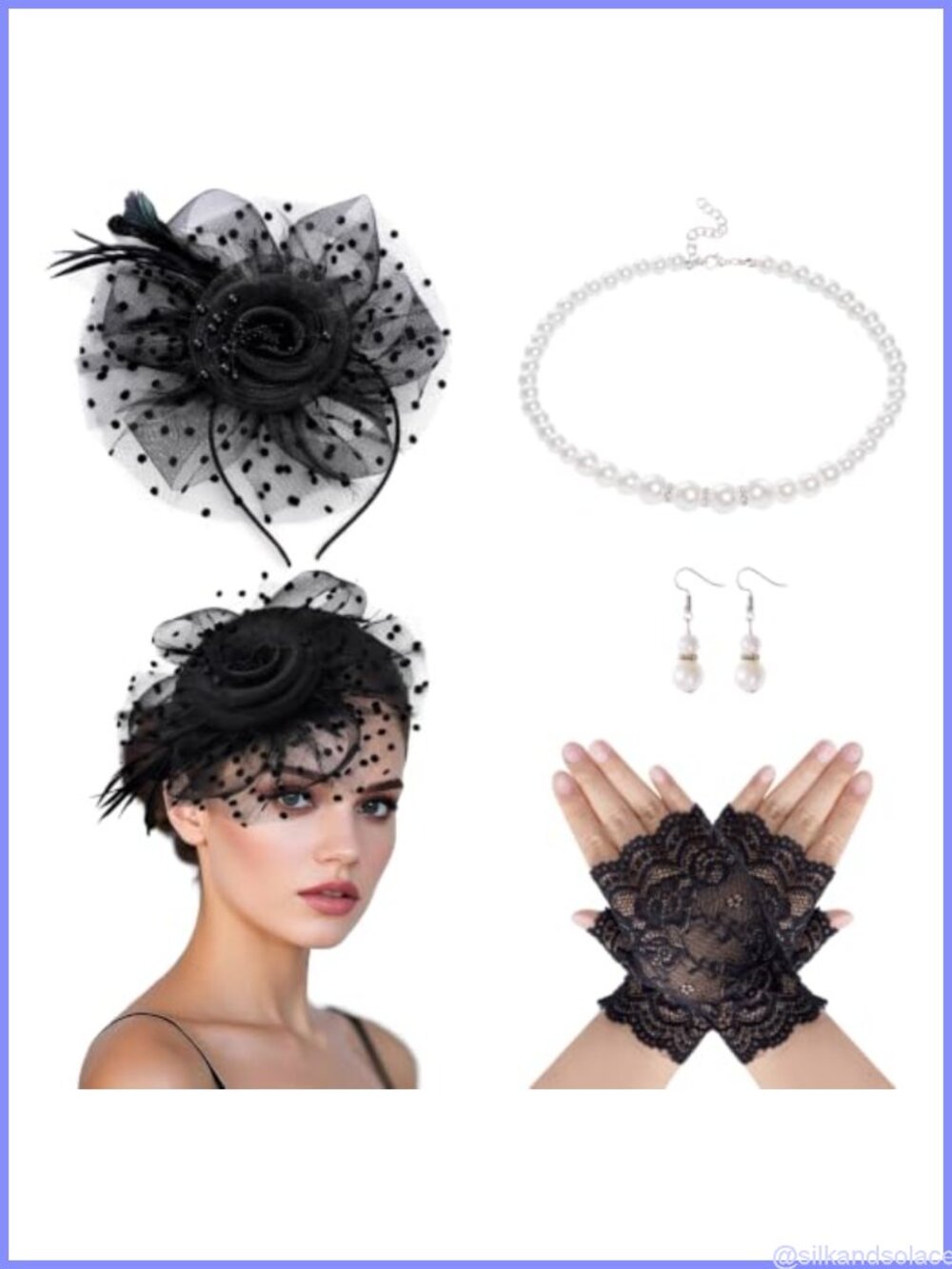 Fascinators Hat for Women Tea Party Veil Mesh Headband Feather Set